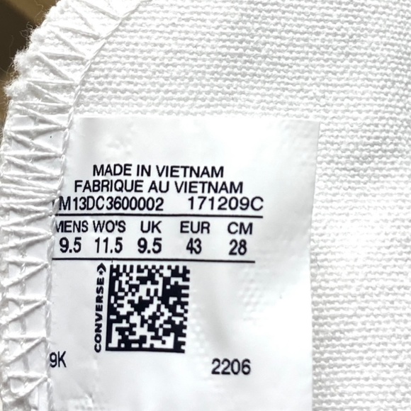 Converse Ctas Lift Platform Shoes Hi Skate Men White Canvas Custom 171209C-WWWGW - Picture 10 of 11